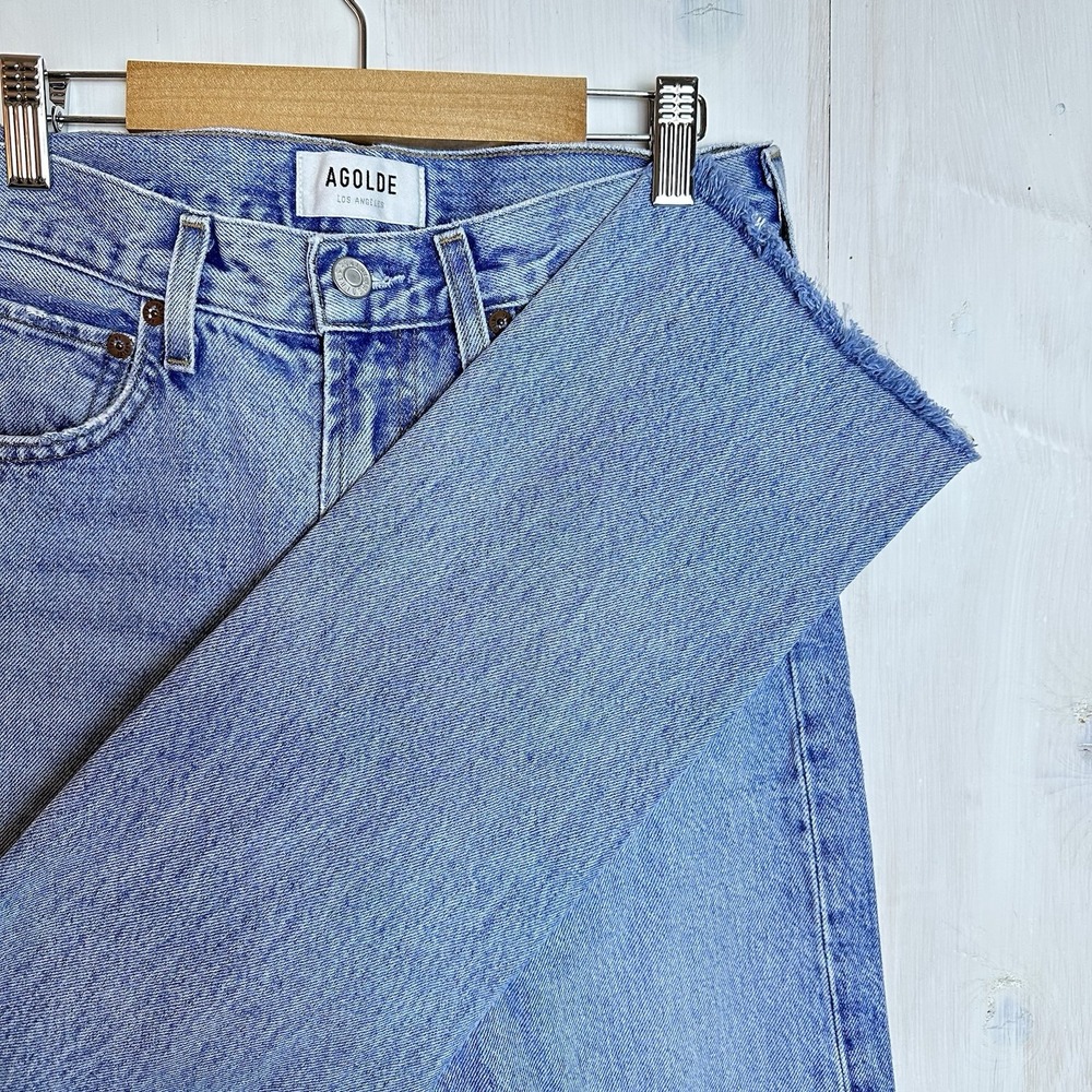 Agolde Cherie Light Blue Straight Leg Jeans